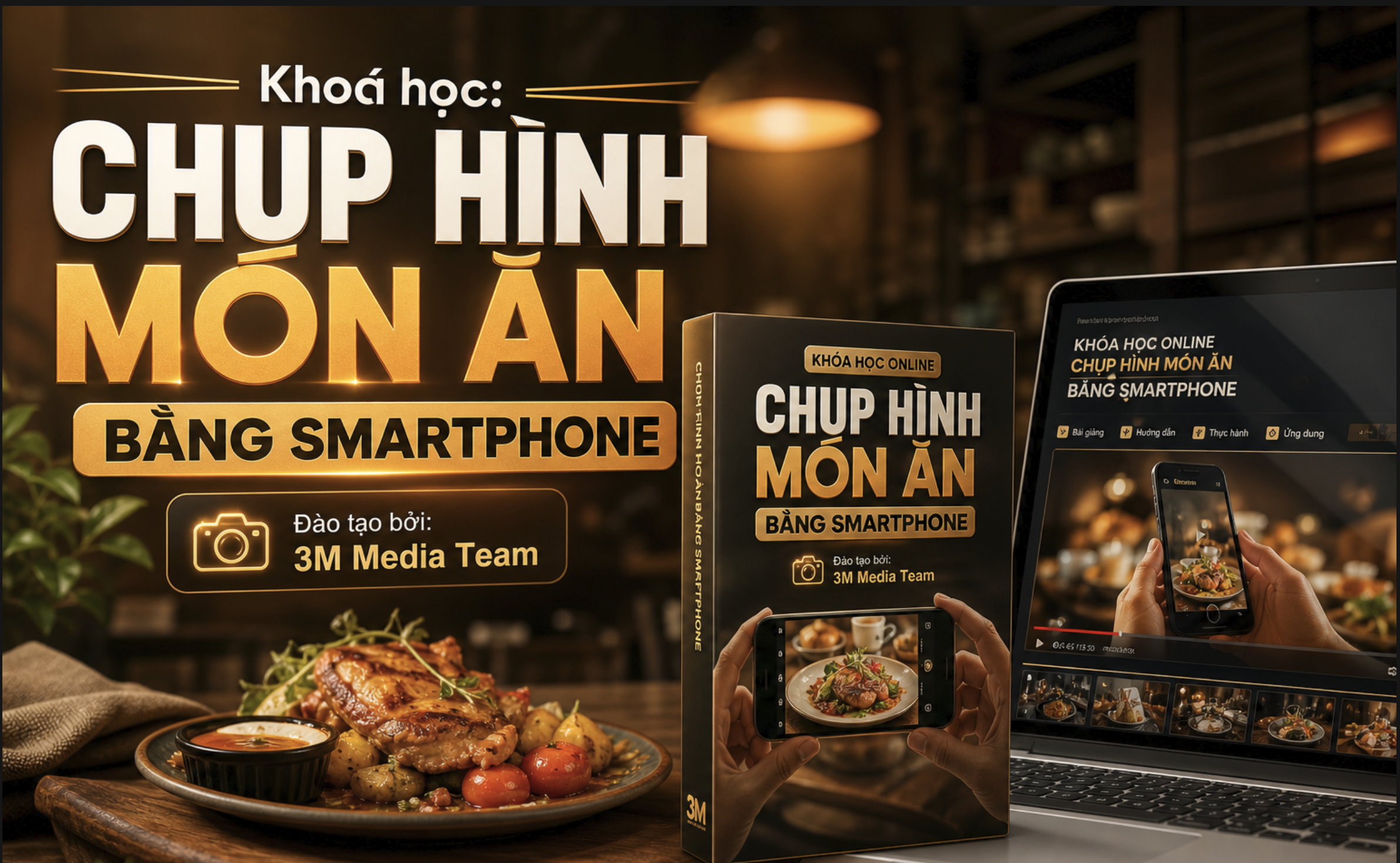 Khoá học chụp ảnh món ăn bằng smartphone